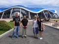 Российско-японская группа на экскурсии в Приморском океанариуме.