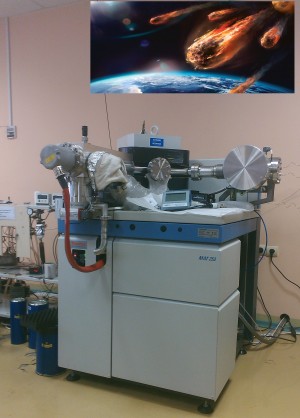 The lab is equipped with a Thermo Fisher MAT 253 Stable Isotope Ratio Mass Spectrometer, which is designed for the high-precision analysis of three isotopes of oxygen (16O,17O,18O). This instrument is coupled with a laser fluorination system for the analysis of oxygen isotope ratios (17O/16O and 18O/16O) in silicates and oxides, which are useful in studies focusing on identification of different classes of meteorites.